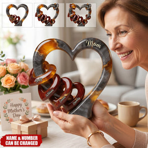 Mommy We Love You - Personalized Mother Custom Shaped Acrylic Plaque