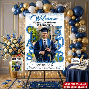 Class Of 2026 - Graduation Party Welcome Sign - Personalized Poster