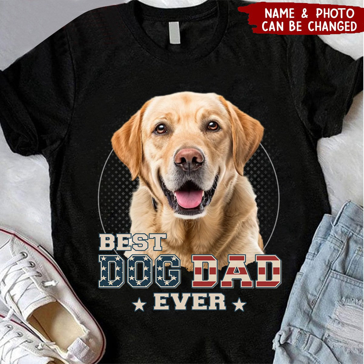 Custom Photo You Are The Best Dad Ever - Dog & Cat Personalized Unisex T-shirt