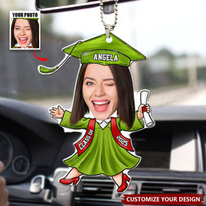 Custom Funny Face Graduation Personalized Acrylic Ornament