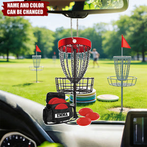 Disc Golf - Personalized Car Ornament, Gift For Disc Golf Lover