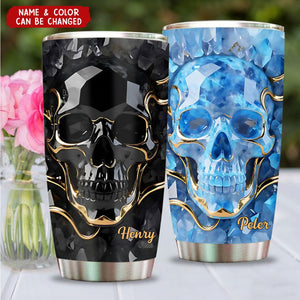 Beautiful Skull - Personalized Skull Tumbler