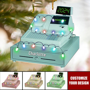 Custom Gift Cash Register - Personalized Acrylic Christmas Ornament