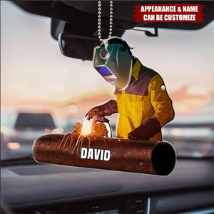 Personalized Welder Ornament - Custom Welding Car Ornament