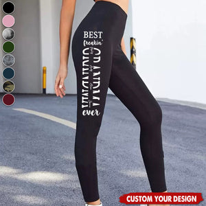 Best Mom Ever Custom With Names - Personalized Leggings