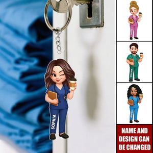 New Nurse - Personalized Keychain, RN Gift, BSN Gift, Nursing Graduation Gift