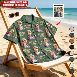 Custom Photo Vintage Senior Family - Personalized Hawaiian Shirt