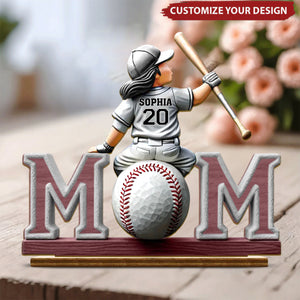 Great Players Are Raised By Even Greater Moms - Personalized 2-Layered Wooden Plaque