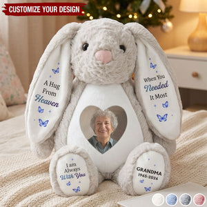 Memorial Sympathy Gifts For Loss - Personalized Bunny Plush