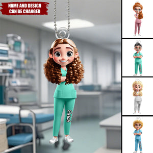 3D Effect Nurse Nutrition Facts - Personalized Acrylic Ornament
