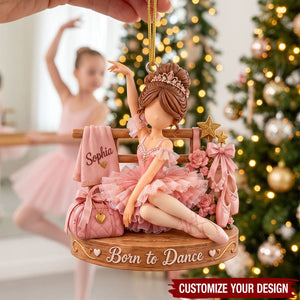 Personalized Ballet Ornament - Custom Ballerina Gift