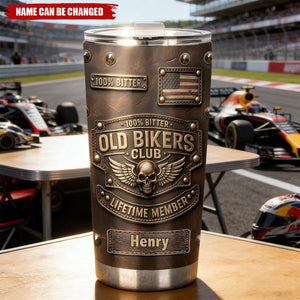 Old Biker Club - Personalized Biker Tumbler