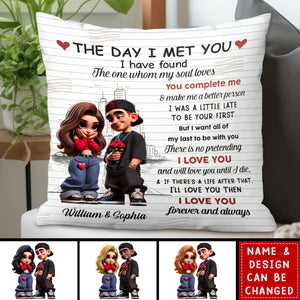Y2K Couple Personalized Pillow - Valentine's Day Gift For Couple