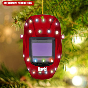 Custom Welder Helmets Ornament - Personalized Welder Ornament
