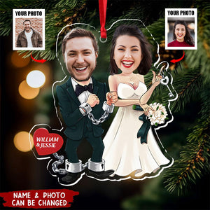 Wedding Couple Custom Photo Acrylic Ornament
