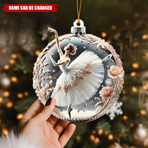 Personalized Ballerina Christmas Shaped Ornament – Gifts For Teacher Ballet & Ballet Lovers
