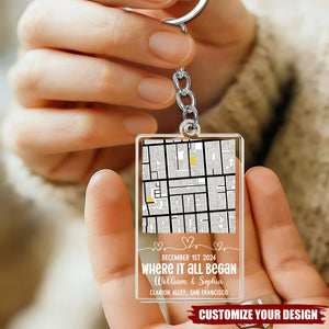 Where It All Began - Personalized Acrylic Keychain