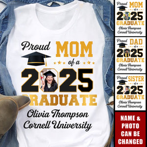 Custom Photo Congratulations On Your Graduation - Family Personalized T-shirt