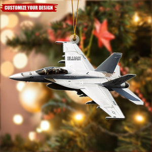 Veteran Helicopter - Personalized Acrylic Ornament, Christmas Tree Decor