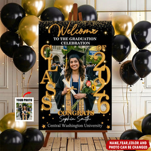 Class Of 2026 - Graduation Party Welcome Sign - Personalized Poster