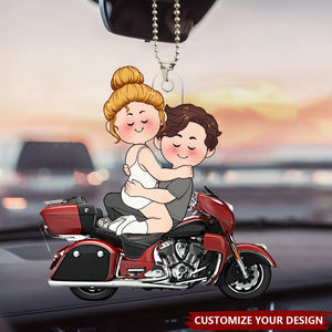 I Will Ride You - Personalized Couple Car Ornament
