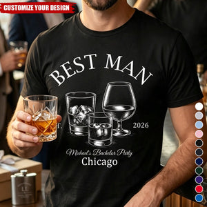 Custom Bachelor Party T-shirt - Personalized Groomsmen Proposal Wedding Gifts For Groomsmen