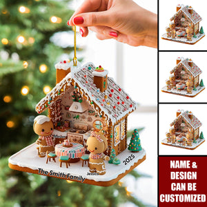 Ginger Bread Family - Personalized Family Ornament
