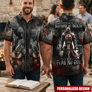 Custom Knight Jesus Hawaiian Shirt - Personalized Gifts For Christians
