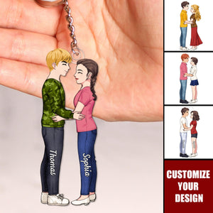 You Are My Favorite - Couple Personalized Acrylic Keychain