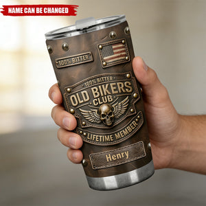 Old Biker Club - Personalized Biker Tumbler