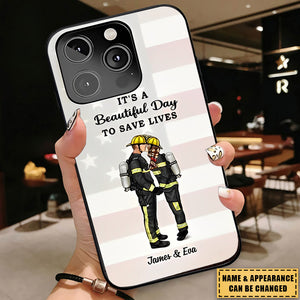 It's A Great Day To Save Lives - Personalized Phone Cases, Couple Portraits, Firefighters, Ems, Nurses, Police, Gifts Sorted By Occupation