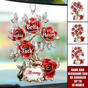 Flowers For Mom Grandma - Personalized Ornament