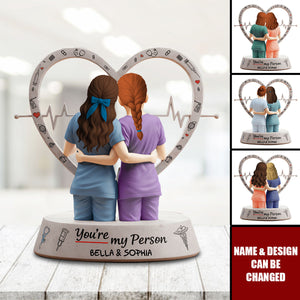 Nurse Besties Acrylic Plaque - Personalized Gifts For Best Friends