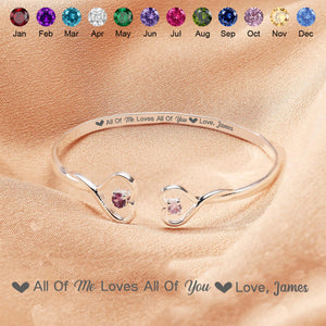 You Hold A Piece Of My Heart - Personalized Heart Bracelet