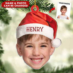 Custom Photo Dear Santa Stop Judging Me - Family Personalized Custom Ornament - Acrylic Custom Shaped - Christmas Gift For Family Members