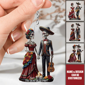 Till Dead Do Us Part - Personalized Couple Acrylic Keychain