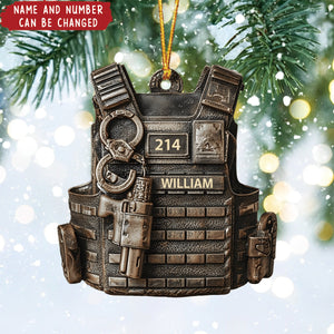 Serve & Protect - Personalized Christmas Acrylic Ornament