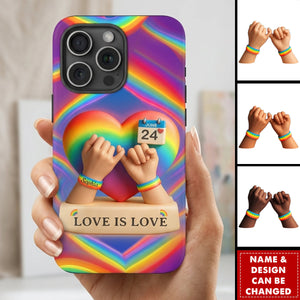 Love Is Love - Personalized LGBT Support Full Print Phone Case