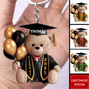Time To Soar - Family Personalized Acrylic Keychain, Graduation Gift
