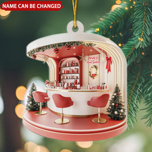 Nail Salon Personalized Christmas Ornament Nail Tech Gift