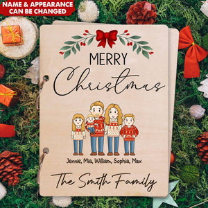 Comic Family Cards Of Christmas Past Personalized Card Keeper Card Organizer