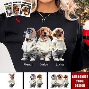 Custom Face Cute Dog - Personalized Custom Unisex Sweatshirt - Gift For Dog Lovers