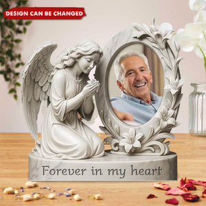 Custom Photo Your Love Is My Forever Light - Memorial Personalized Custom Acrylic Plaque Custom Shape - Sympathy Gift For Family Members