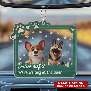 Furry Friends Make Life Better - Dog & Cat Personalized Custom Car Ornament