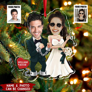 Wedding Couple Custom Photo Acrylic Ornament