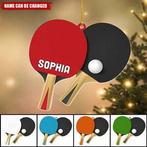 Personalized Table Tennis Ornament - Xmas Ornament Lovers Gift