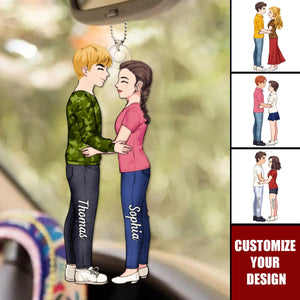 You Are My Favorite - Couple Personalized Acrylic Car Ornament