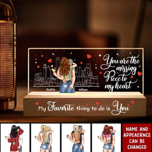 My Favorite Thing To Do Is You - Personalized LED Night Light