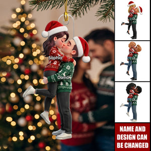 Eternal Love Couple God Blessed Broken Road Led Me Straight To You - Personalized Christmas Ornament