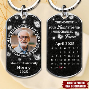 I Wanted To Give Up But Then I Remembered Who Was Watching, Personalized Custom Keychain